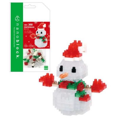 Glitter Snowman Nanoblock Kit